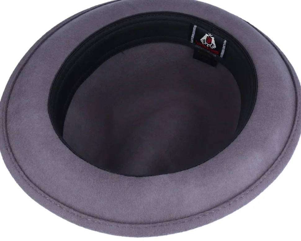 Crushable Blues Grey/Black Trilby - Jaxon & James