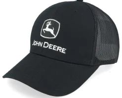 Current Embroidery Black Trucker - John Deere