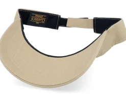 Curved Khaki Visor - Yupoong