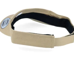 Curved Khaki Visor - Yupoong