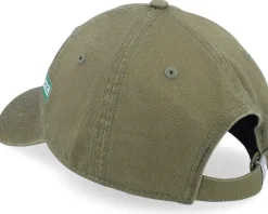 Curved Visor Palm Cross Olive Dad Cap - Coastal