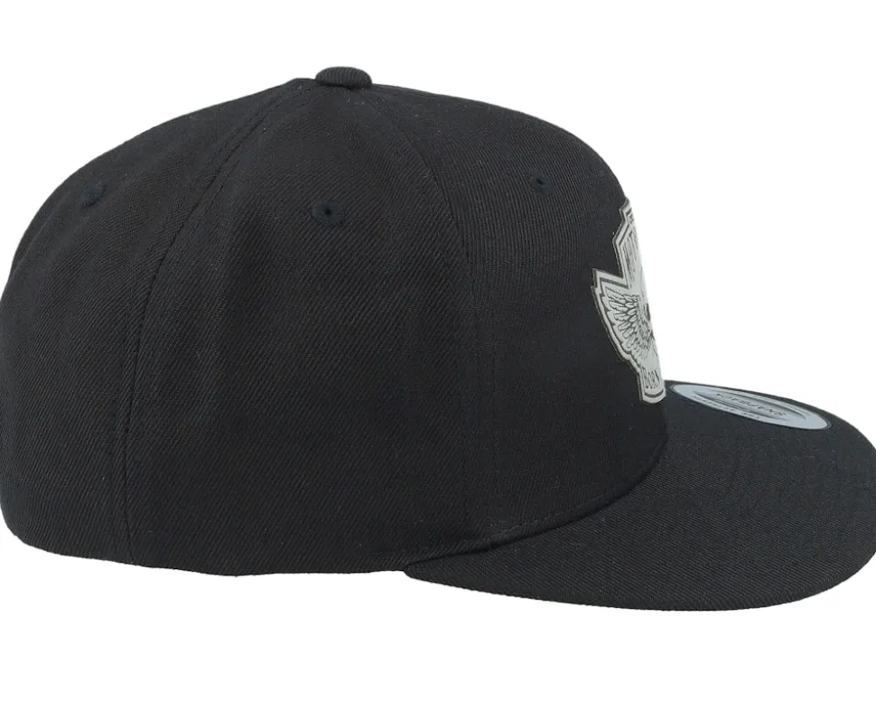 Custom Motorcycles Grey Patch Black Snapback - Born To Ride