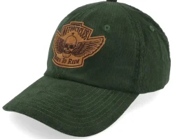 Custom Motorcycles Patch Cord Dark Olive Dad Cap - Born To Ride