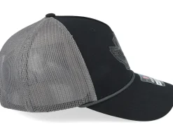 Custom Motorcycles Patch Black/Charcoal Rope Trucker - Born To Ride