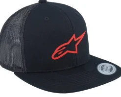 3d Ageless Hat Black/Red Trucker - Alpinestars