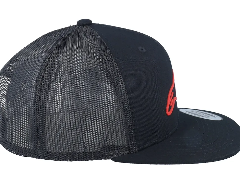 3d Ageless Hat Black/Red Trucker - Alpinestars