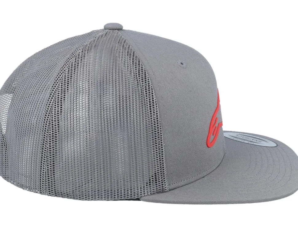 3d Ageless Hat Grey/Red Trucker - Alpinestars