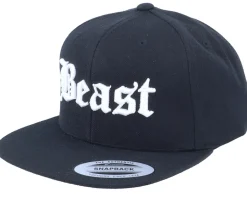 3D Beast Black Snapback - Blackletter