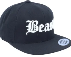 3D Beast Black Snapback - Blackletter