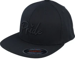3d Black Pride Logo Black Flat Brim Fitted - Fair