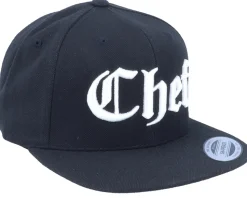 3D Chef Black Snapback - Blackletter