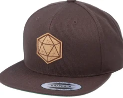 D20 3D Patch Brown Snapback - Gamerz