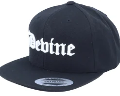3D Devine Black Snapback - Blackletter