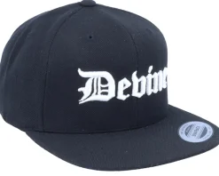3D Devine Black Snapback - Blackletter
