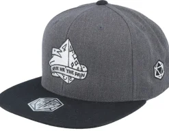 D4 Dice Ultimate Pain Charcoal/Black Snapback - Critiql Hit