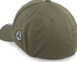 D4 Dice Ultimate Pain Wooly Combed Olive Flexfit - Critiql Hit