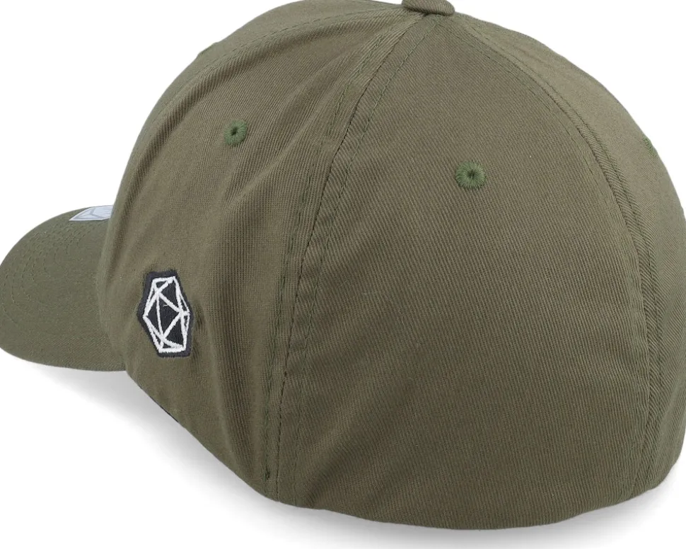 D4 Dice Ultimate Pain Wooly Combed Olive Flexfit - Critiql Hit