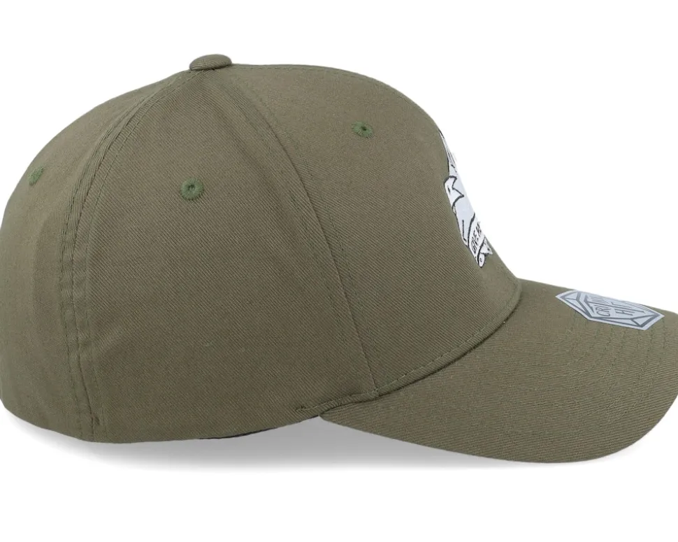 D4 Dice Ultimate Pain Wooly Combed Olive Flexfit - Critiql Hit