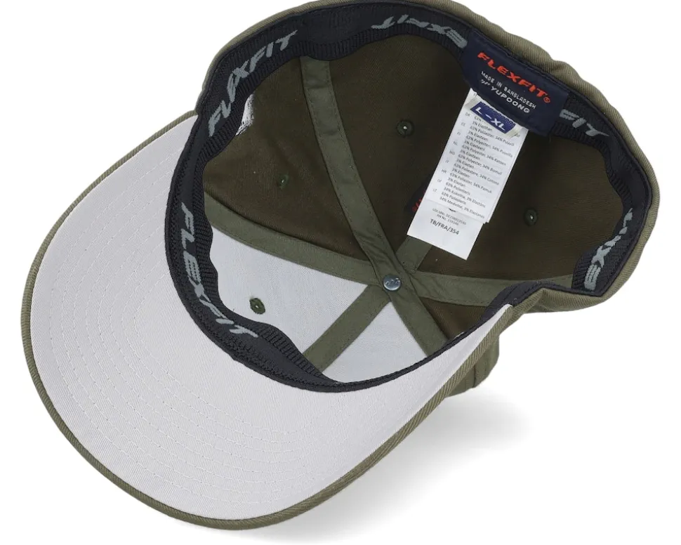 D4 Dice Ultimate Pain Wooly Combed Olive Flexfit - Critiql Hit