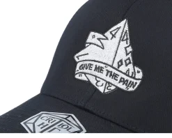 D4 Dice Ultimate Pain Wooly Combed Black Flexfit - Critiql Hit