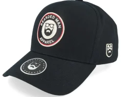 3D Logo Patch Black A-Frame Adjustable - Bearded Man