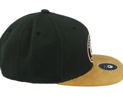 3D Logo Patch Black/Suede Snapback - Bearded Man