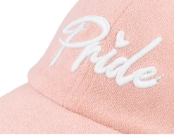 3d Pride Logo Frotte Terry Light Pink Dad Cap - Fair