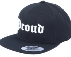 3D Proud Black Snapback - Blackletter