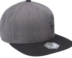 D20 Skull Dice Charcoal/Black Snapback - Critiql Hit