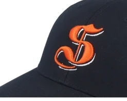 3d Stockholm Orange Letter Script Black Trucker - Hatstore