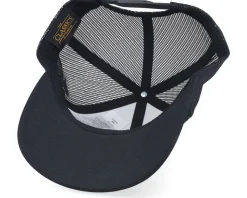 3d Stockholm White Letter Black Trucker - Hatstore