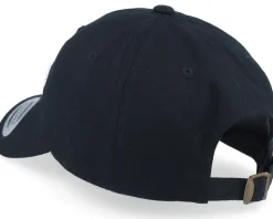 3d Stockholm White Script Black Dad Cap - Hatstore