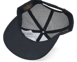 3d Sverige Blue Script Black Trucker - Hatstore