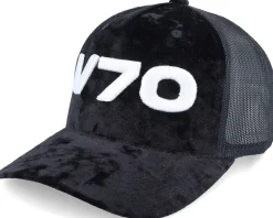 3d V70 Logo Velvet Black Trucker - Iconic