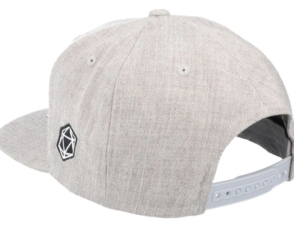 D20 Wings Ornament Heather Grey Snapback