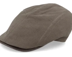 Daffy 3 Cotton Pouch 4 Olive Flat Cap - MJM Hats