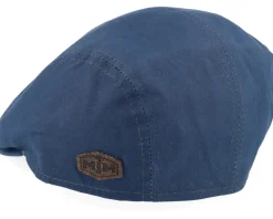 Daffy 3 Staywax Blue Flat Cap - MJM Hats