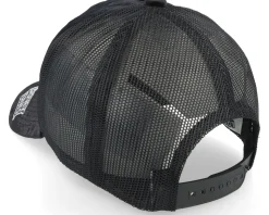 Daffy Duck Face Black Velvet Trucker - Looney Tunes