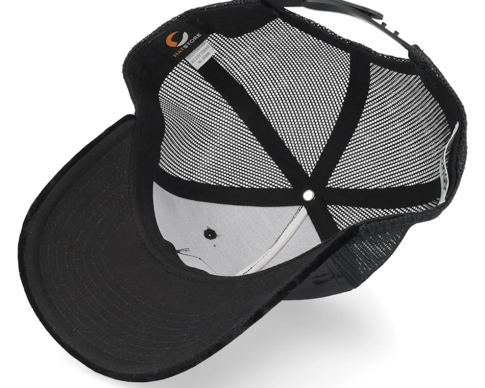 Daffy Duck Face Black Velvet Trucker - Looney Tunes