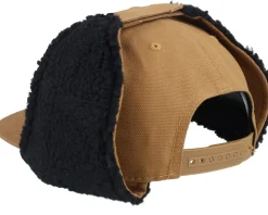 Dalarna Canvas Flatbrim Caramel/Black Earflap - Wild Spirit