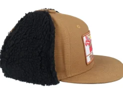 Dalarna Canvas Flatbrim Caramel/Black Earflap - Wild Spirit