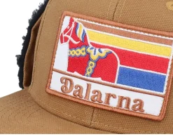 Dalarna Canvas Flatbrim Caramel/Black Earflap - Wild Spirit