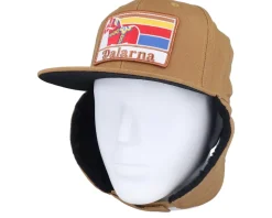 Dalarna Canvas Flatbrim Caramel/Black Earflap - Wild Spirit