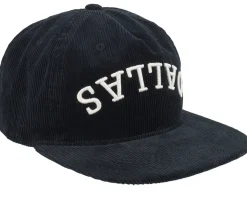 Dallas Upside Down 3d Logo Cord Black 5-panel - Iconic
