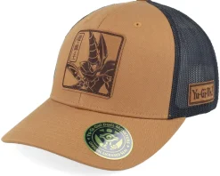 Dark Magician Engraved Caramel Trucker - Yu-Gi-Oh