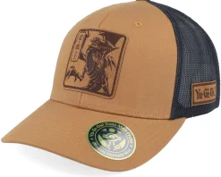 Dark Magician Engraved Caramel Trucker - Yu-Gi-Oh