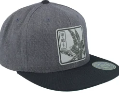 Dark Magician Grey Engraved Charcoal Snapback - Yu-Gi-Oh