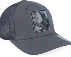 Dark Magician Grey Engraved Grey Trucker - Yu-Gi-Oh