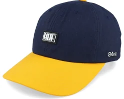 Dbc Clips 6 Panel Hat Navy Dad Cap - HUF