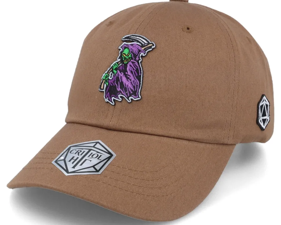 Death Reaper Color Patch Tan Dad Cap - Critiql Hit